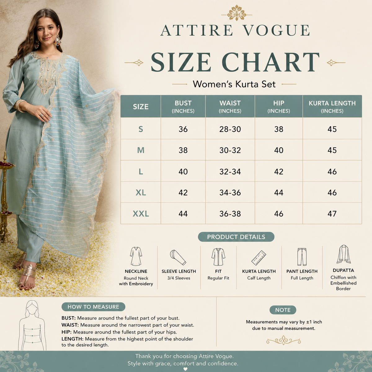 Pastel Blue Embroidered Kurta Pant Set with Dupatta for Women | Festive Wear