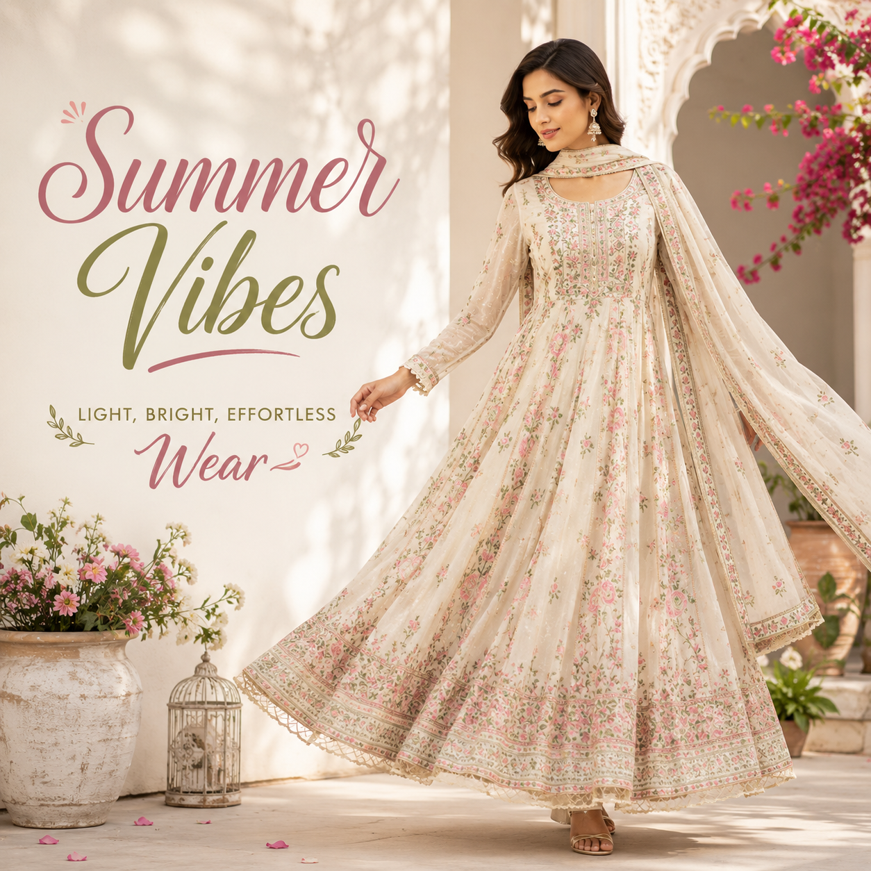 ANARKALI SUIT & SKIRT DRESSES SET