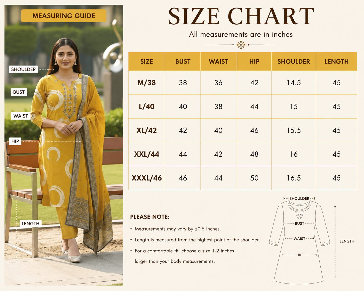 Mustard Yellow & Red Maroon Printed Kurta Pant Dupatta Set for Women | Elegant Ethnic Wear | Festive & Casual Kurti Set